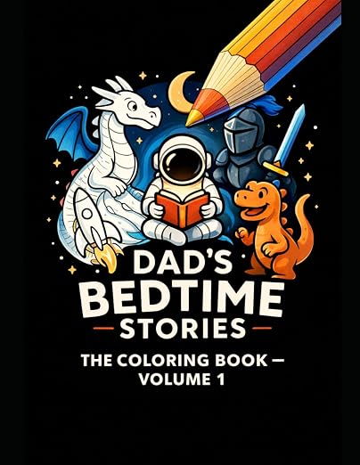 Dad’s Bedtime Stories — The Colouring Book: Volume 1 by Martin Gage — book cover